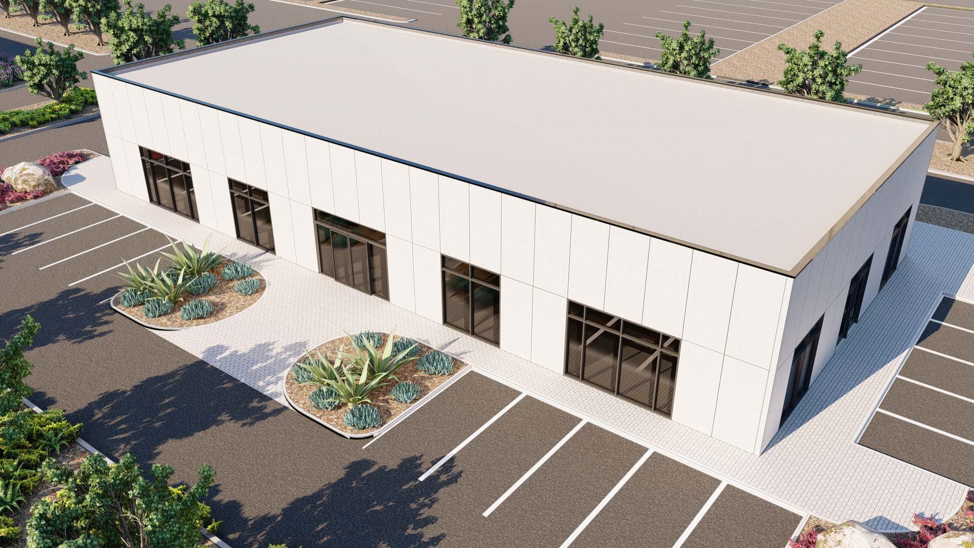 Aerial View, Prototypical Flex Building