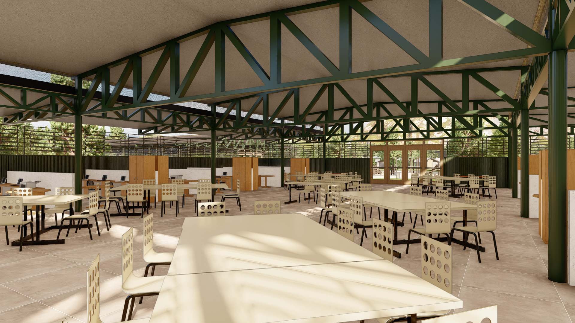 Central Work Area of school