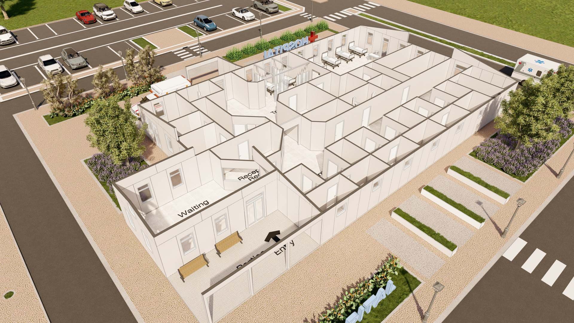  Emergency Clinic or Small Hospital without roof