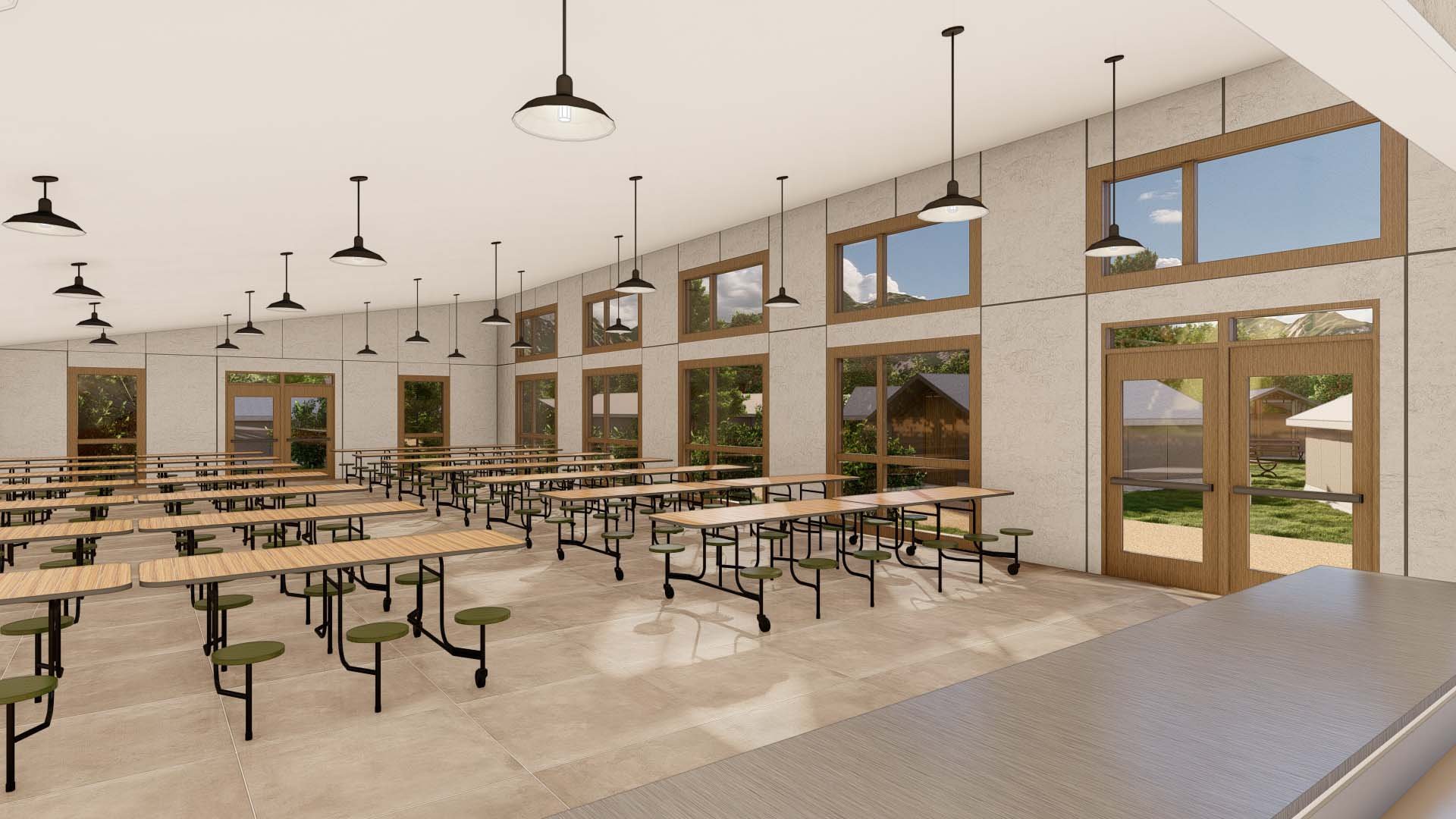 Interior view of Prototypical Cafeteria