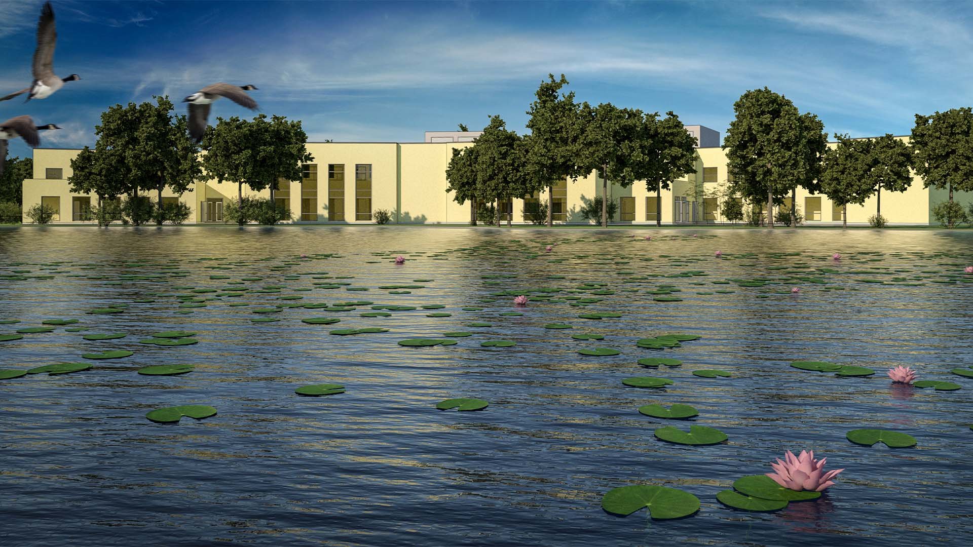 Sweeney Computer Model of the "Zoo School" (School of Environmental Studies) by Bruce Jilk, mentor to Tim Sweeney