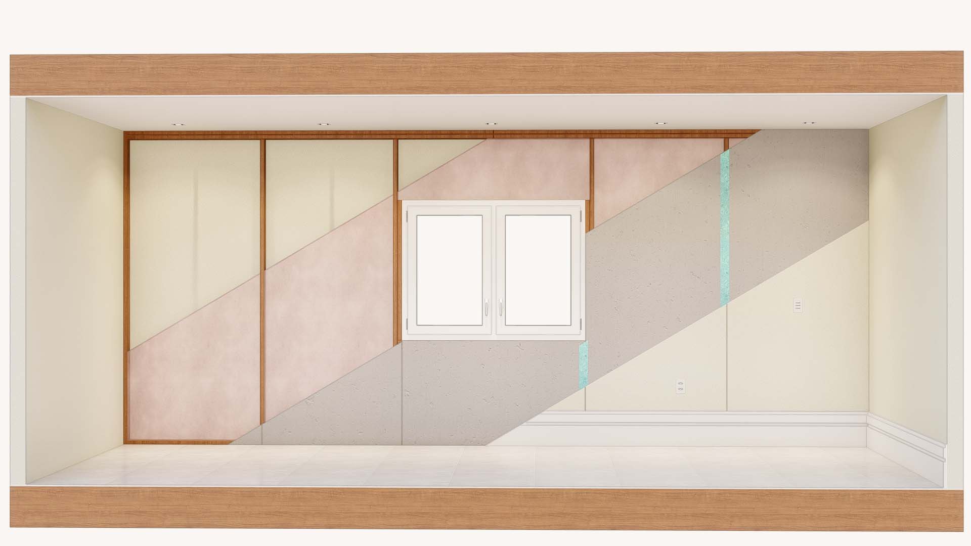 Interior Retrofit System showing insulation