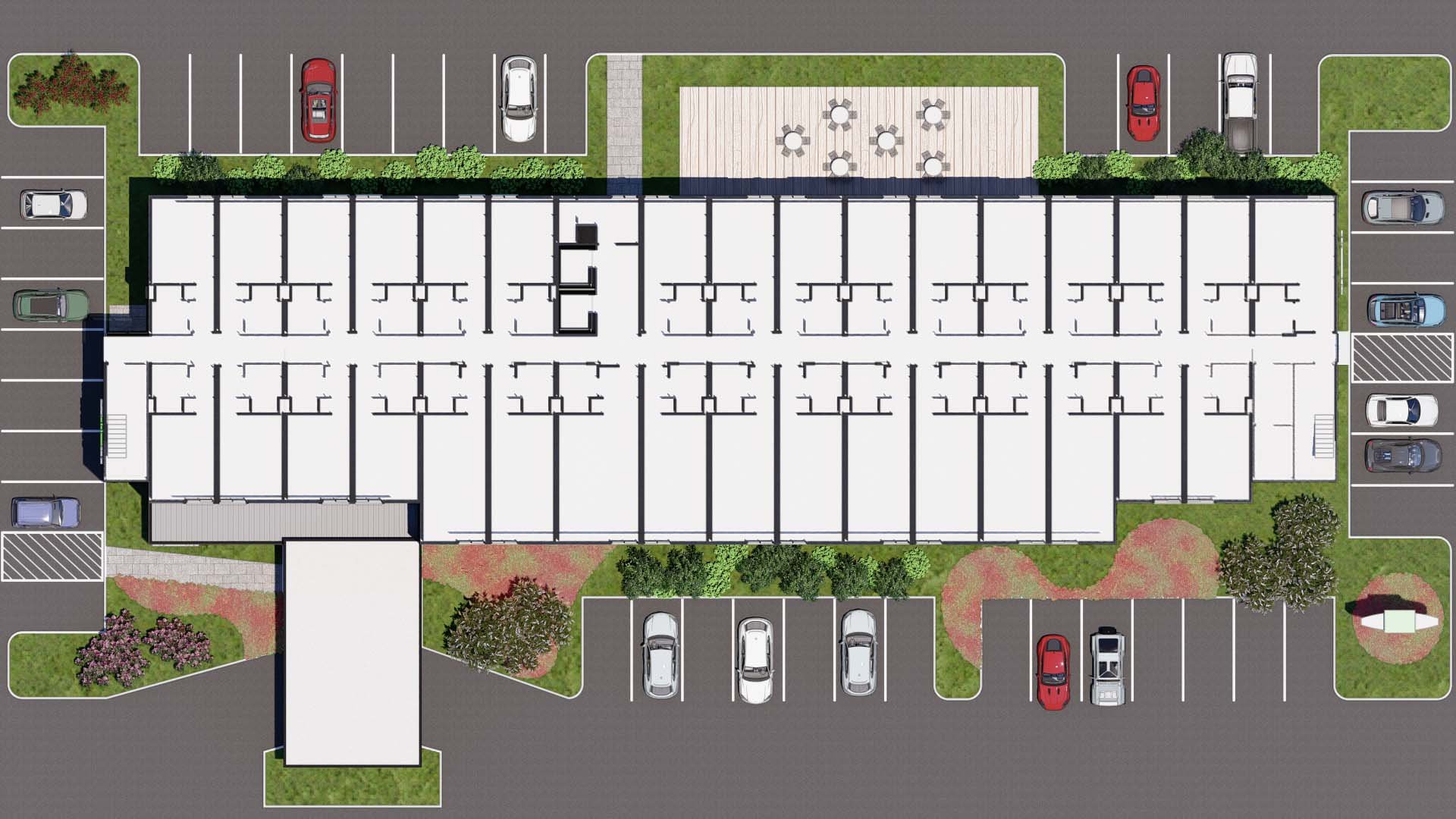 Typical Floor Plan, Prototypical 6-story Hotel using Simplus Panels