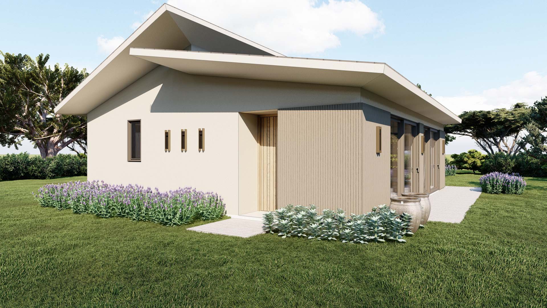 Southwest Exterior Elevation of ADU Prototype