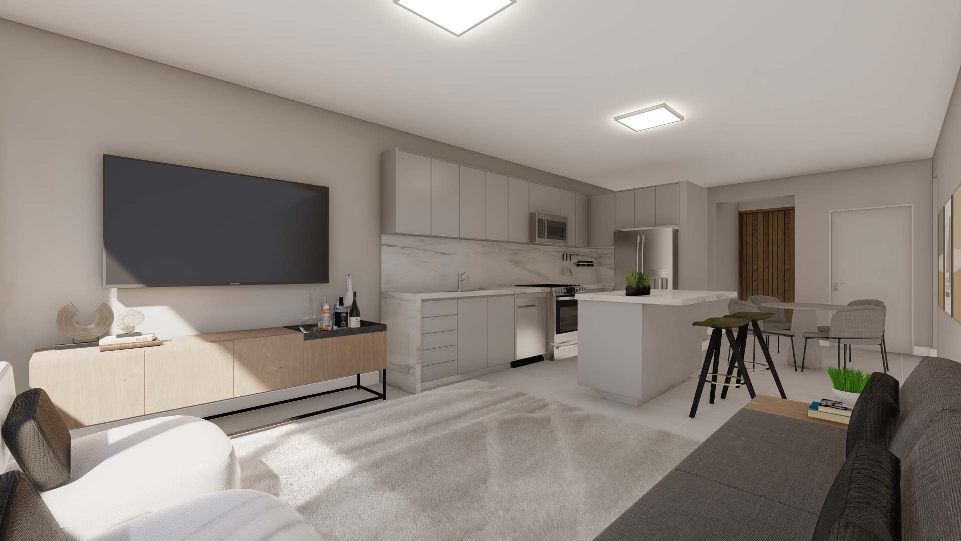 Kitchen of Prototypical 4-8 Student Suite